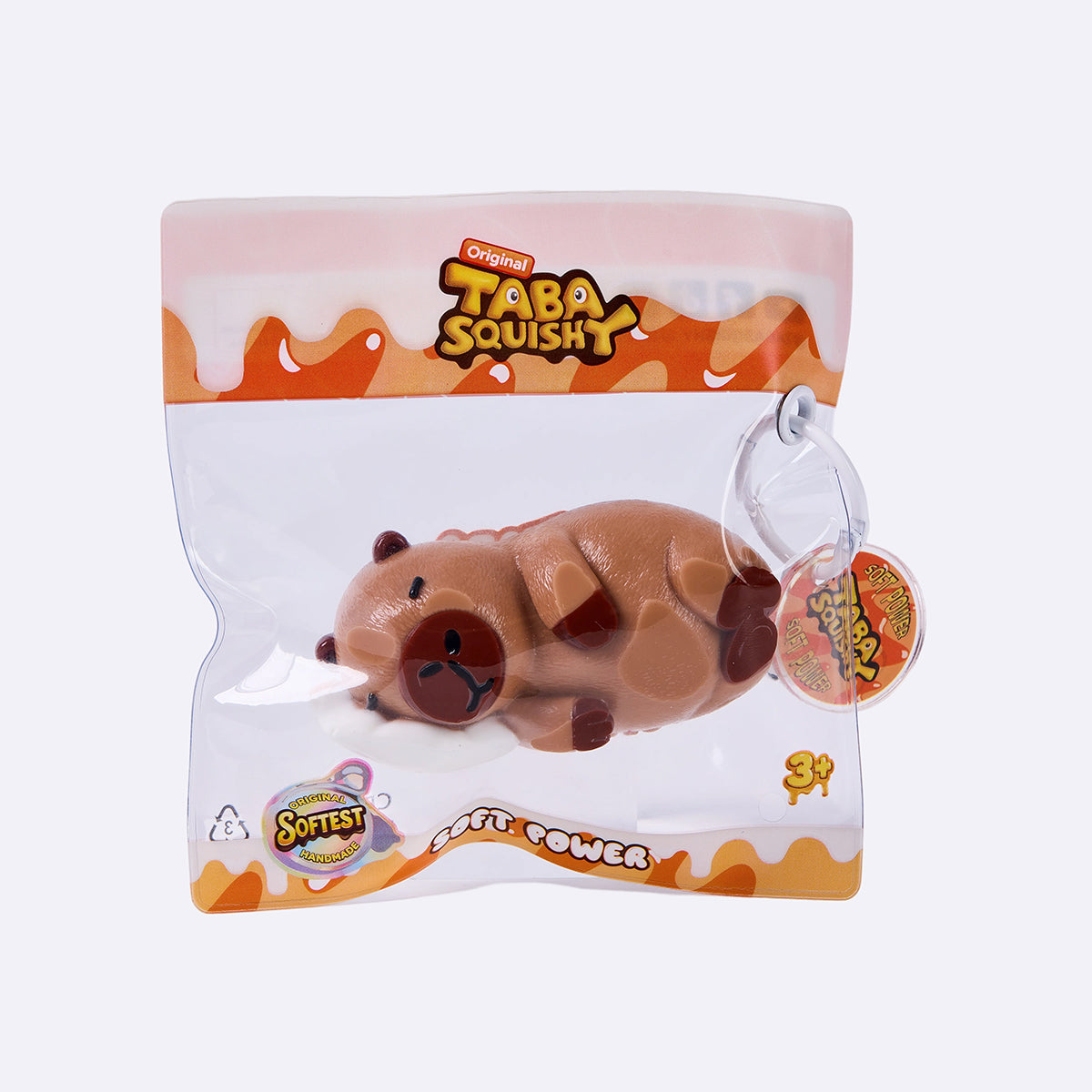 Brown Side-Lying Capybara Taba Squishy