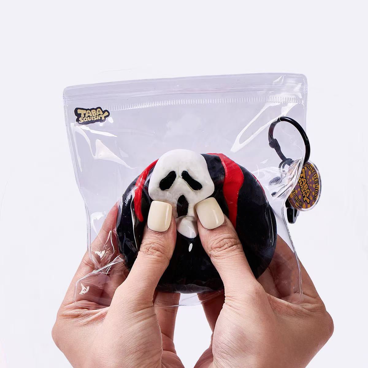 Bloody Ghost Face Pumpkin Taba Squishy
