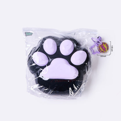 Jumbo Black-purple Paw Taba Squishy