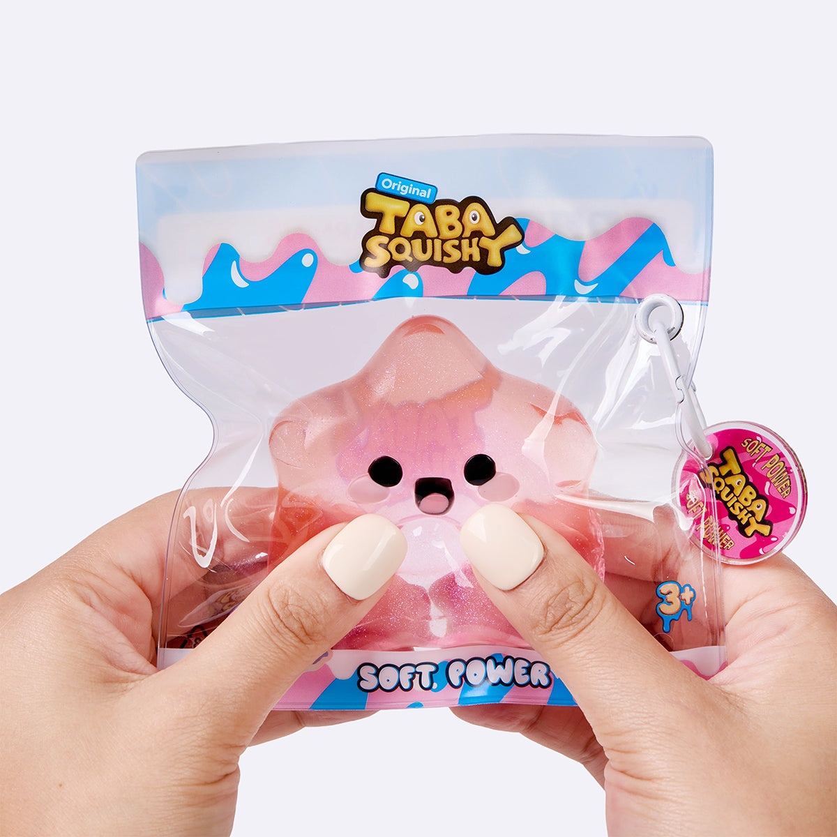 Pink & Orange Happy Star Taba Squishy