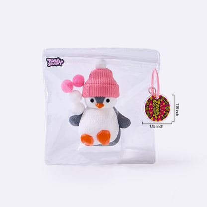 Penguin with Pink Hat Taba Squishy