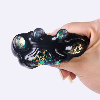 100g Black-bling Paw Taba Squishy