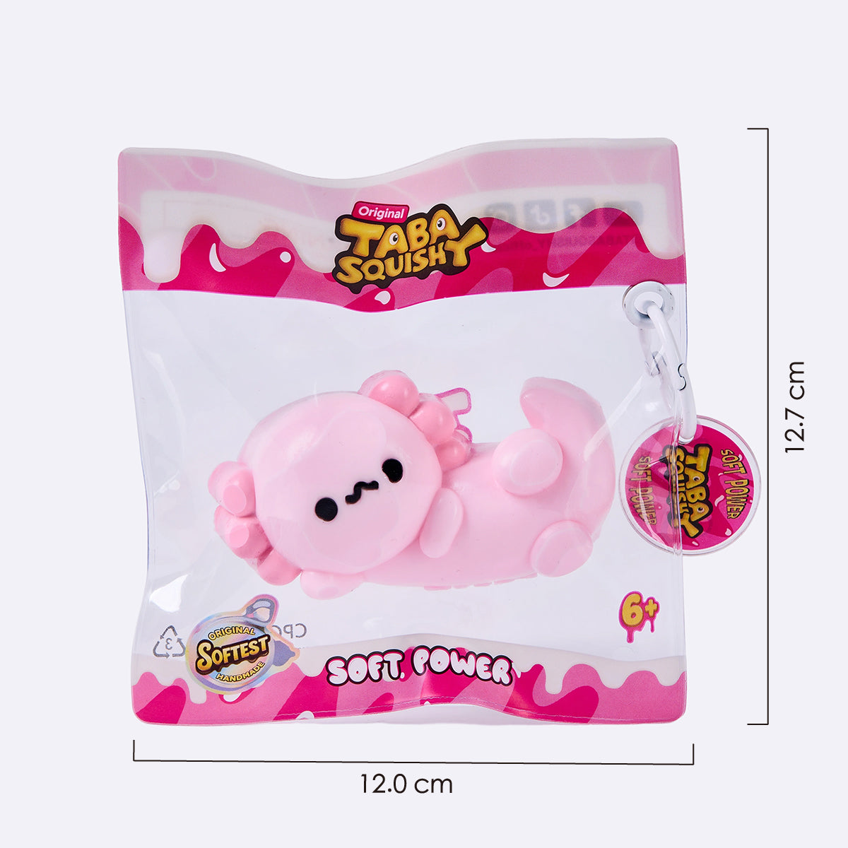 Side-Lying Axolotl Taba Squishy
