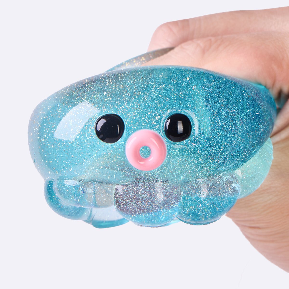 Glitter Blue Octopus Taba Squishy