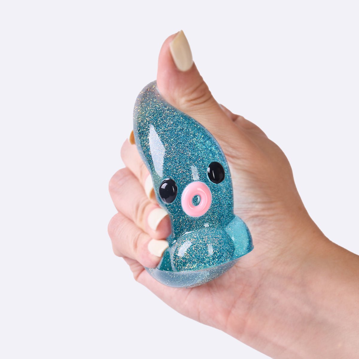 Glitter Blue Octopus Taba Squishy