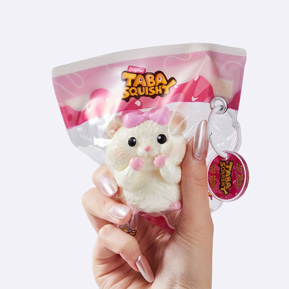 Creamy Hamster Princess Taba Squishy