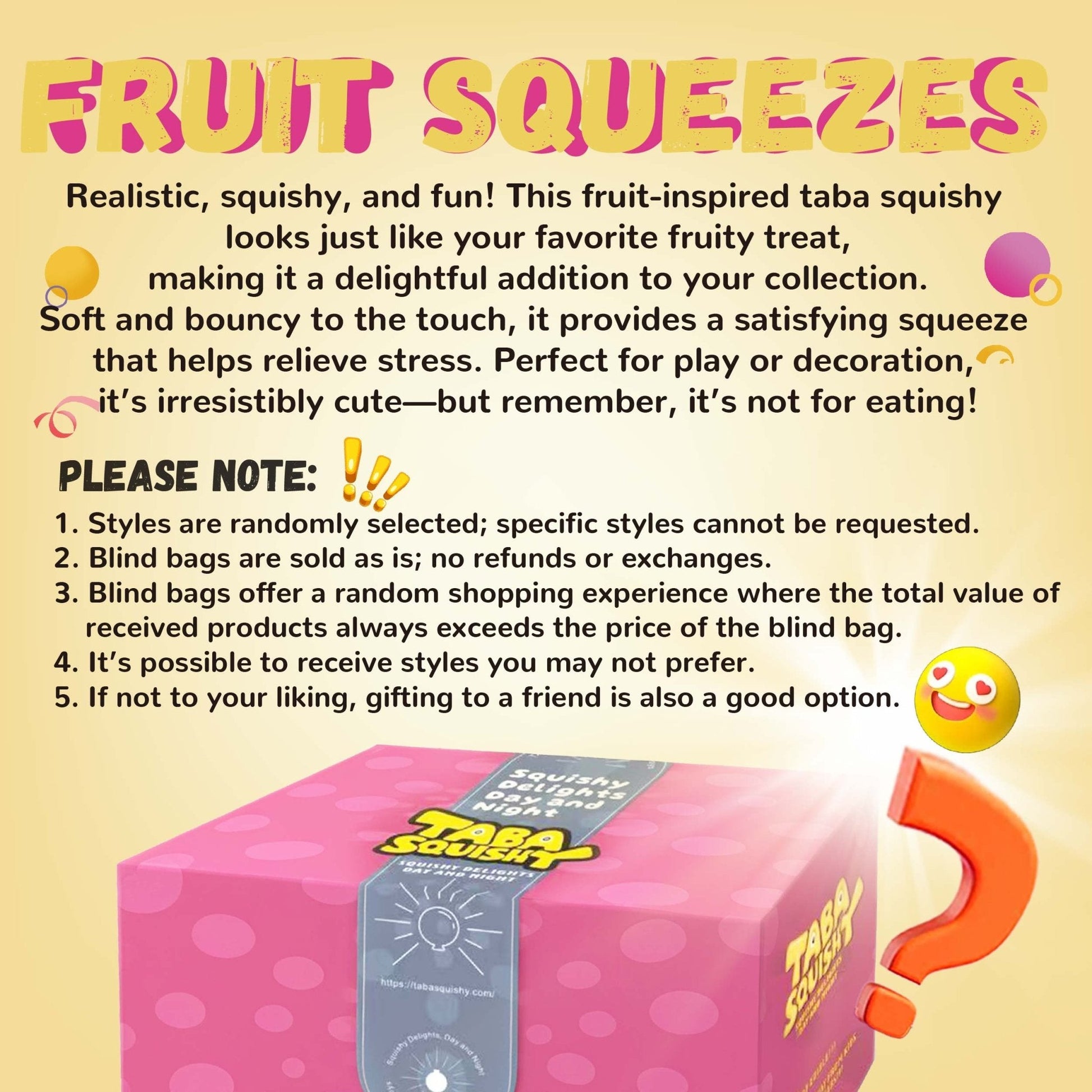 Fruit Blind Bag Taba Squishy