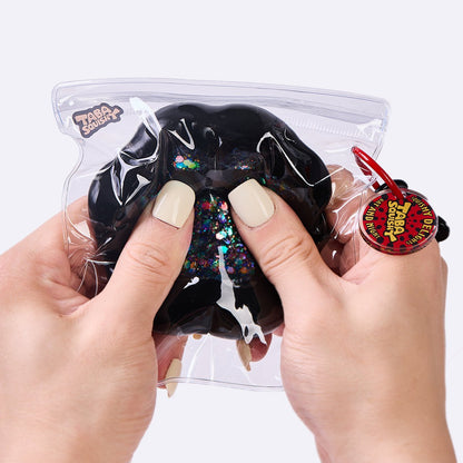 100g Black-bling Paw Taba Squishy