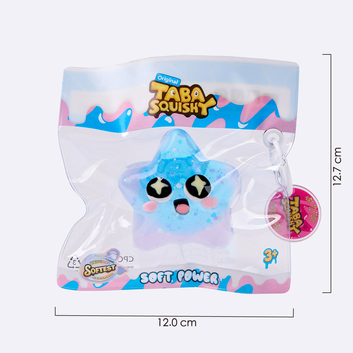 Blue Surprised Star Taba Squishy