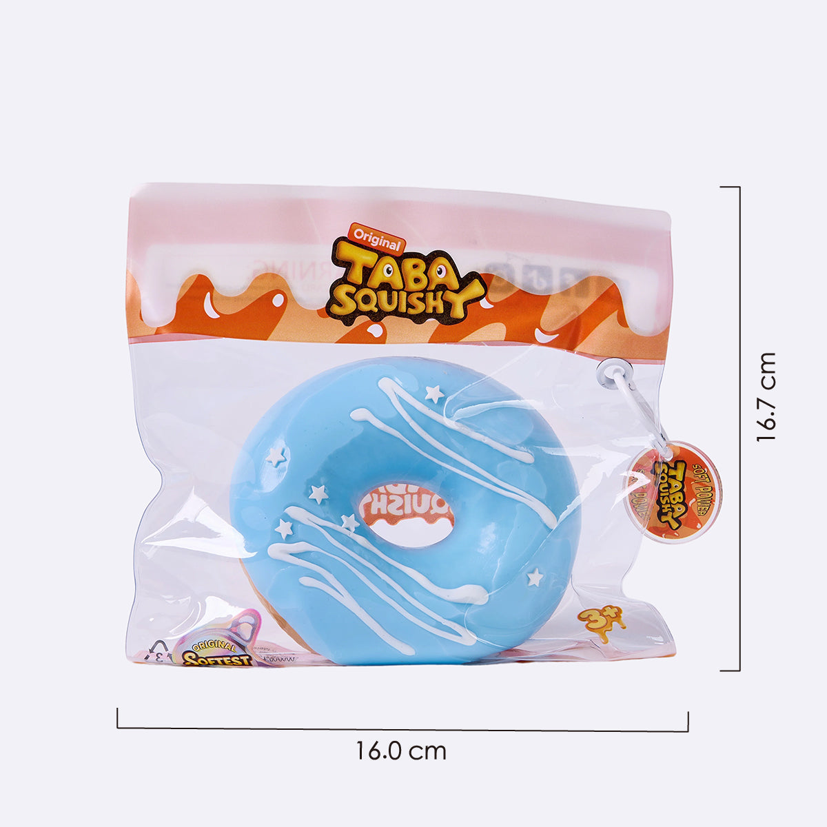 Jumbo Aqua Donut Taba Squishy