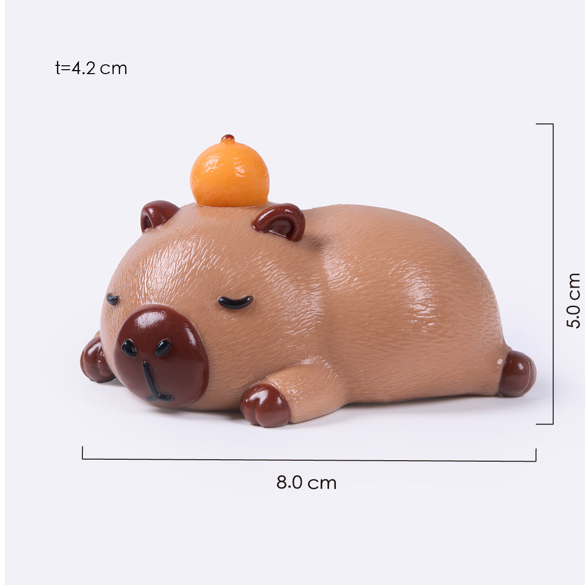 Brown Sleeping Capybara Taba Squishy