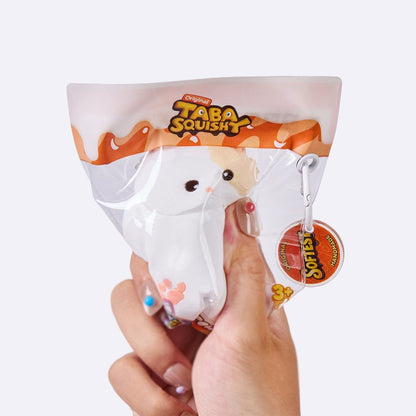 Chubby White Cat Taba Squishy