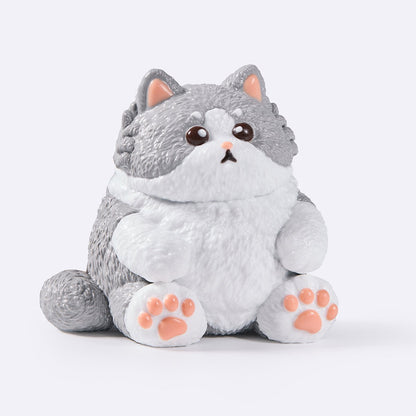 Chubby Gray Cat Taba Squishy