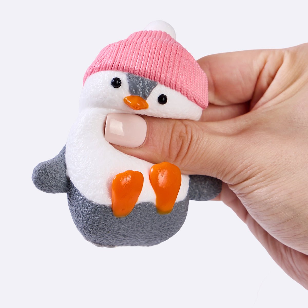 Penguin with Pink Hat Taba Squishy
