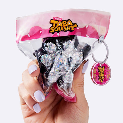 Black Silver Glitter Cat Paw with Claws