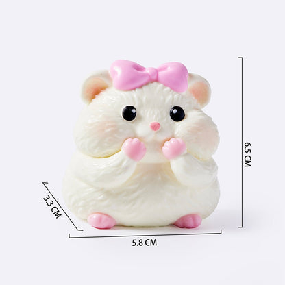 Creamy Hamster Princess Taba Squishy