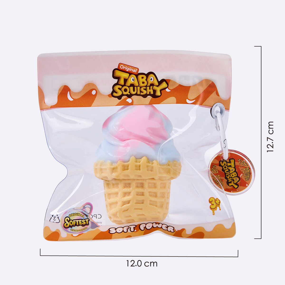 Blueberry Lavender Ice Cream Cone Taba Squishy