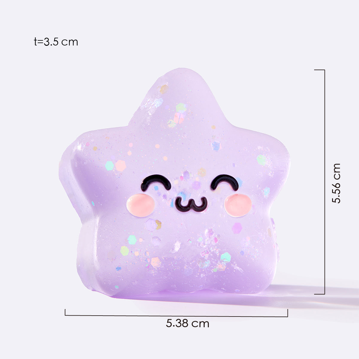 Purple Happy Star Taba Squishy