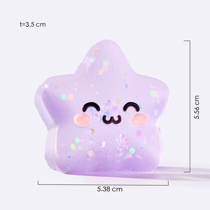 Purple Happy Star Taba Squishy