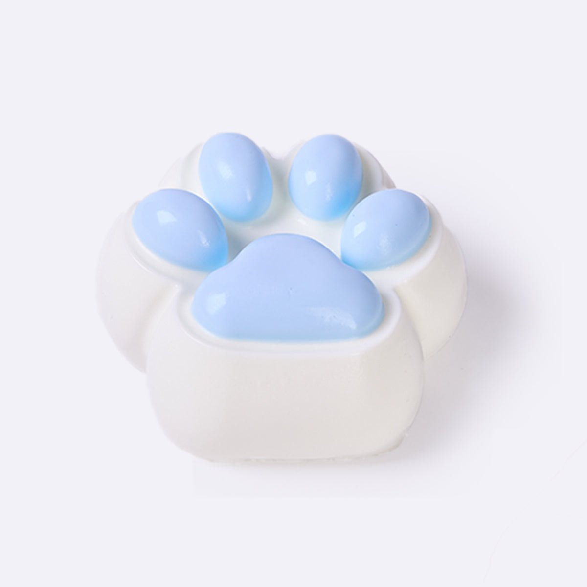100g White-blue Paw Taba Squishy