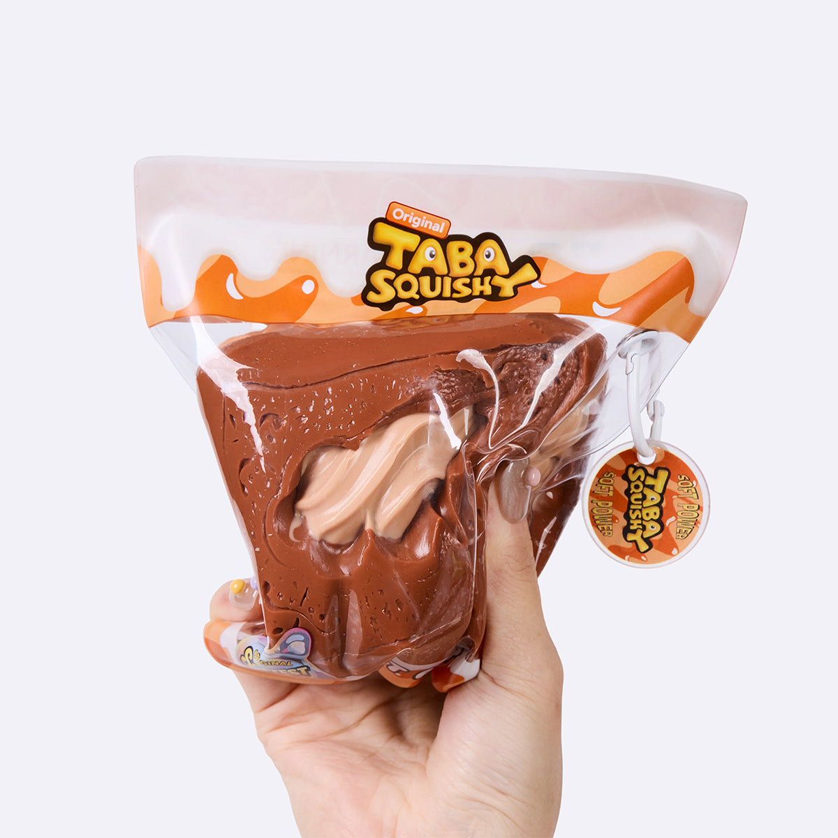 Chocolate Rectangle Sandwich Cookie Taba Squishy
