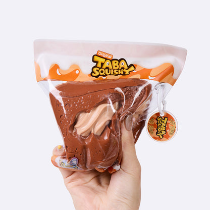 Chocolate Rectangle Sandwich Cookie Taba Squishy