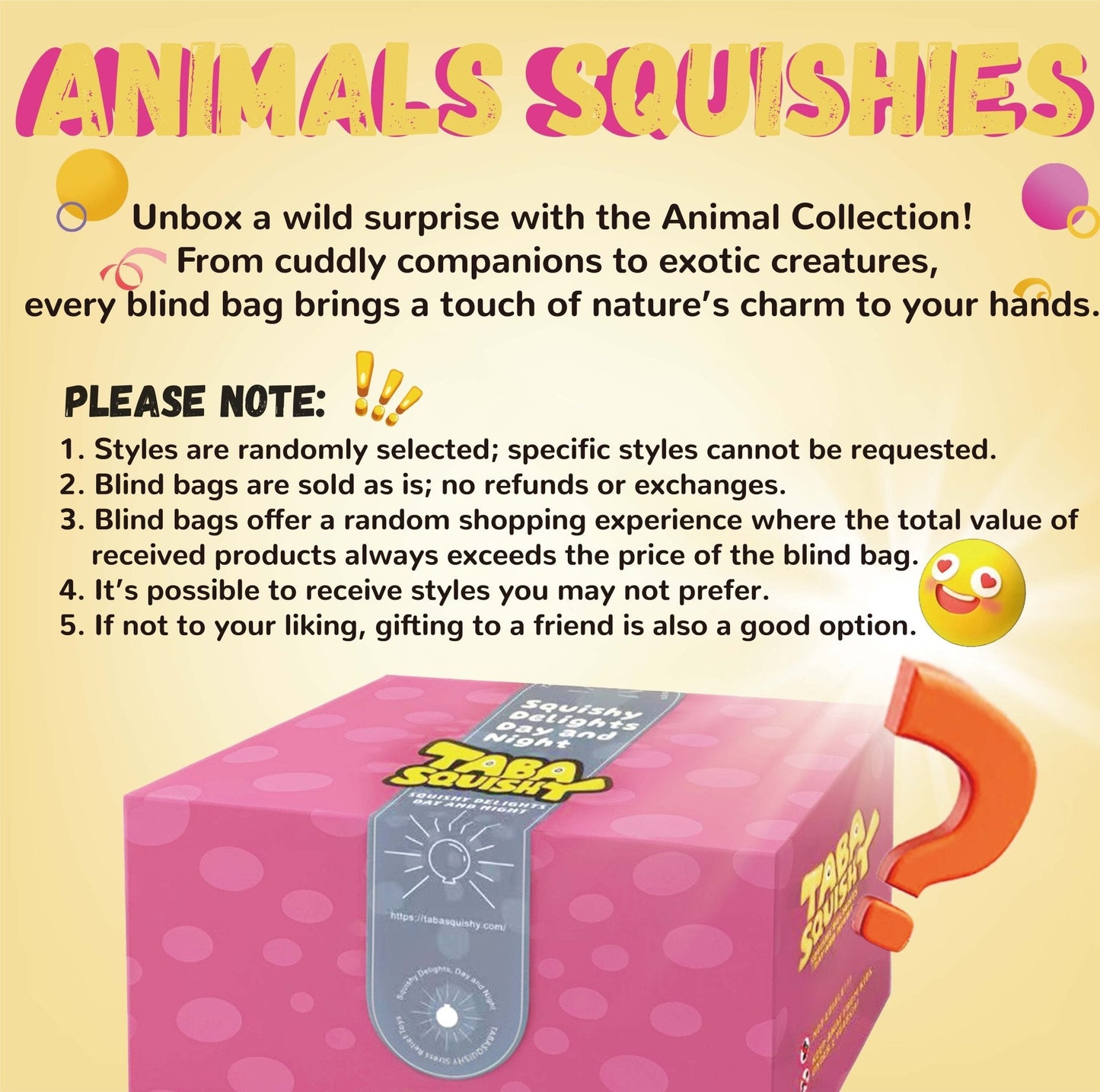 Animals Blind Bag Taba Squishy