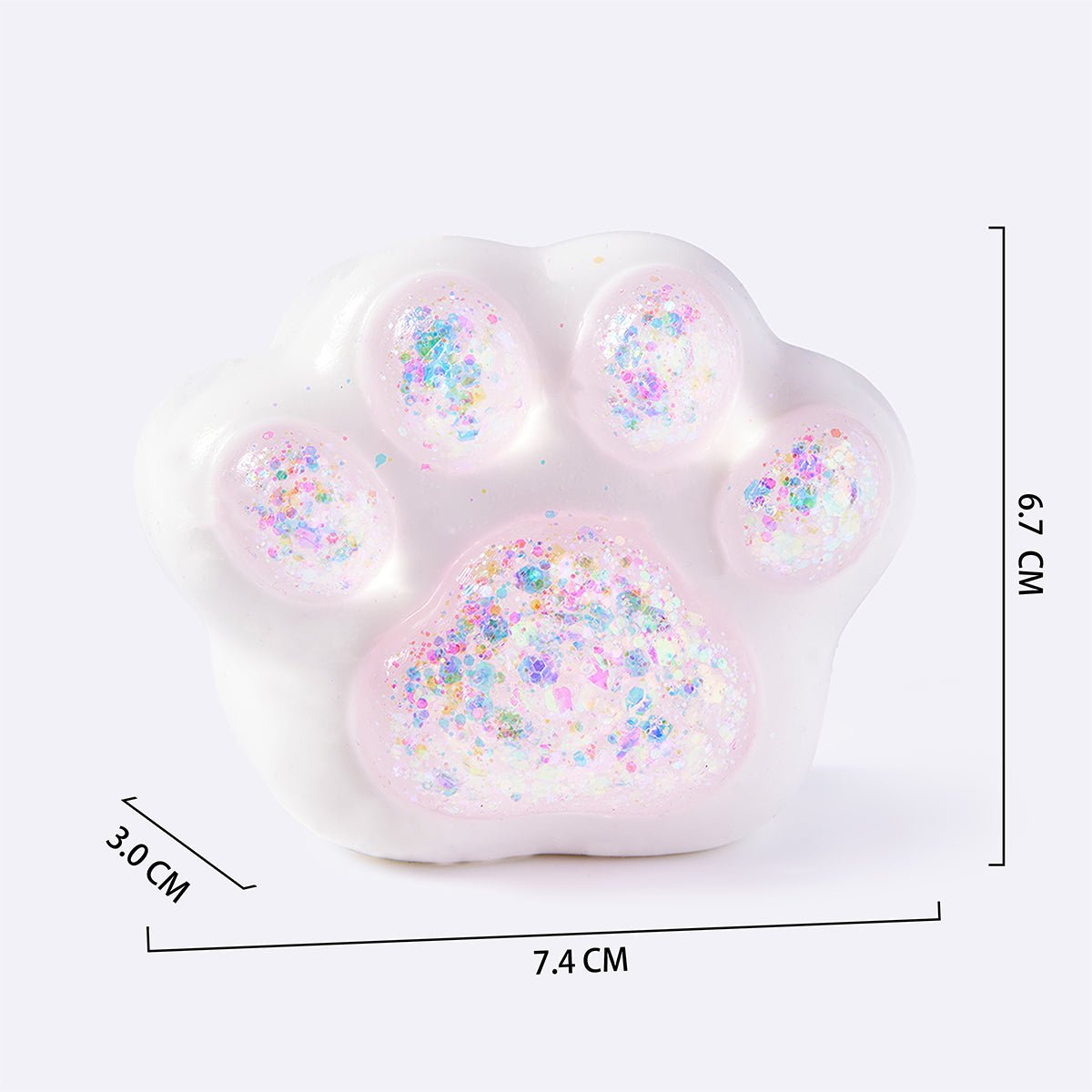 Pink Glitter Cat Paw