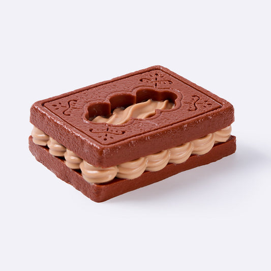 Chocolate Rectangle Sandwich Cookie Taba Squishy