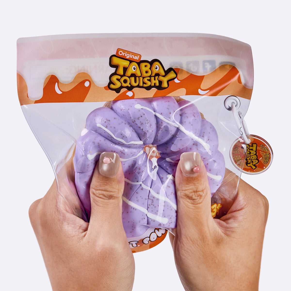 Jumbo Purple Grape Donut Taba Squishy