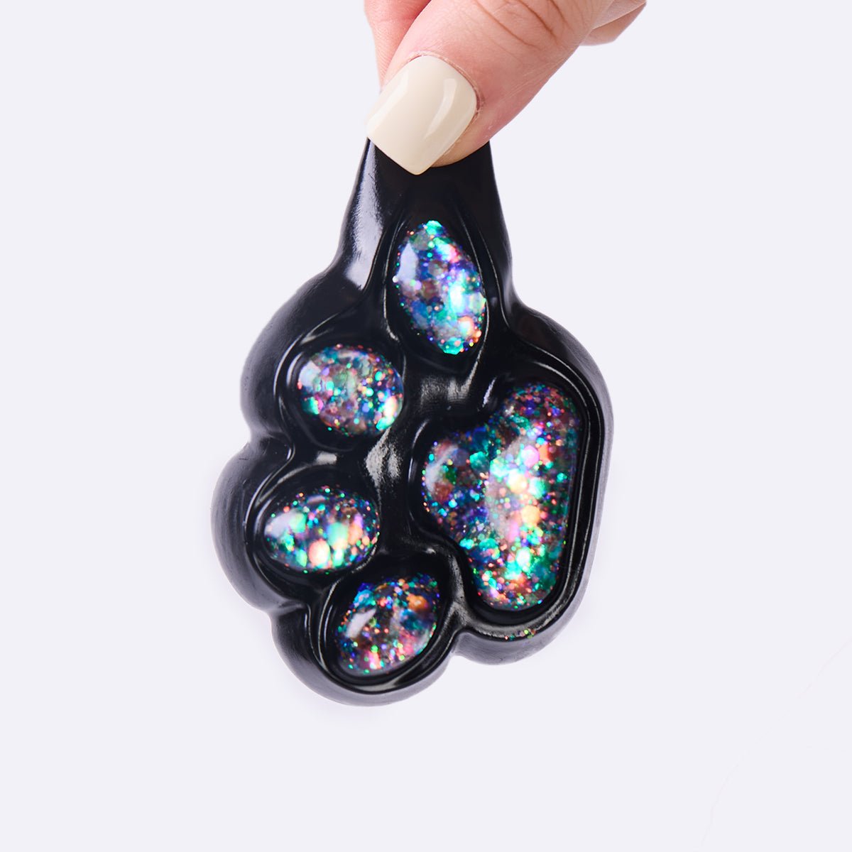 100g Black-bling Paw Taba Squishy