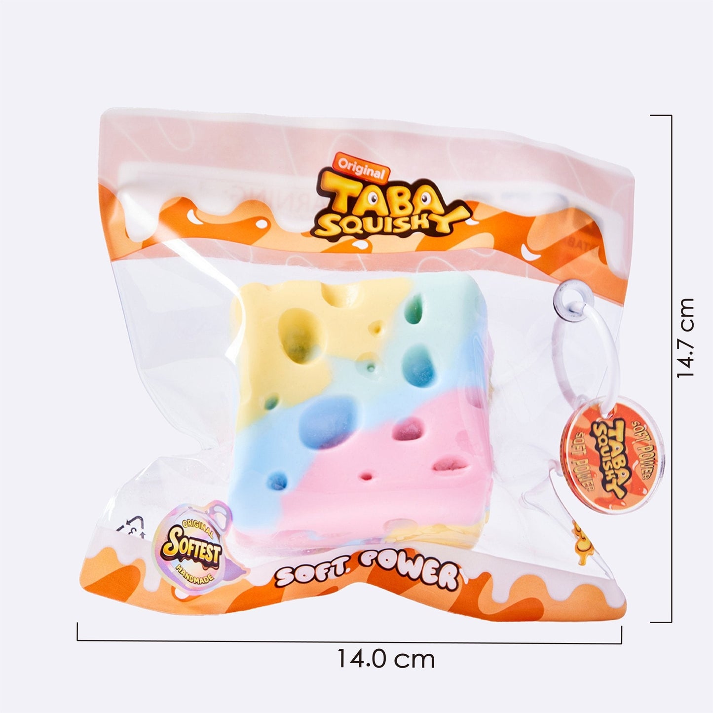 Tie-Dye Pastel Cheese Taba Squishy